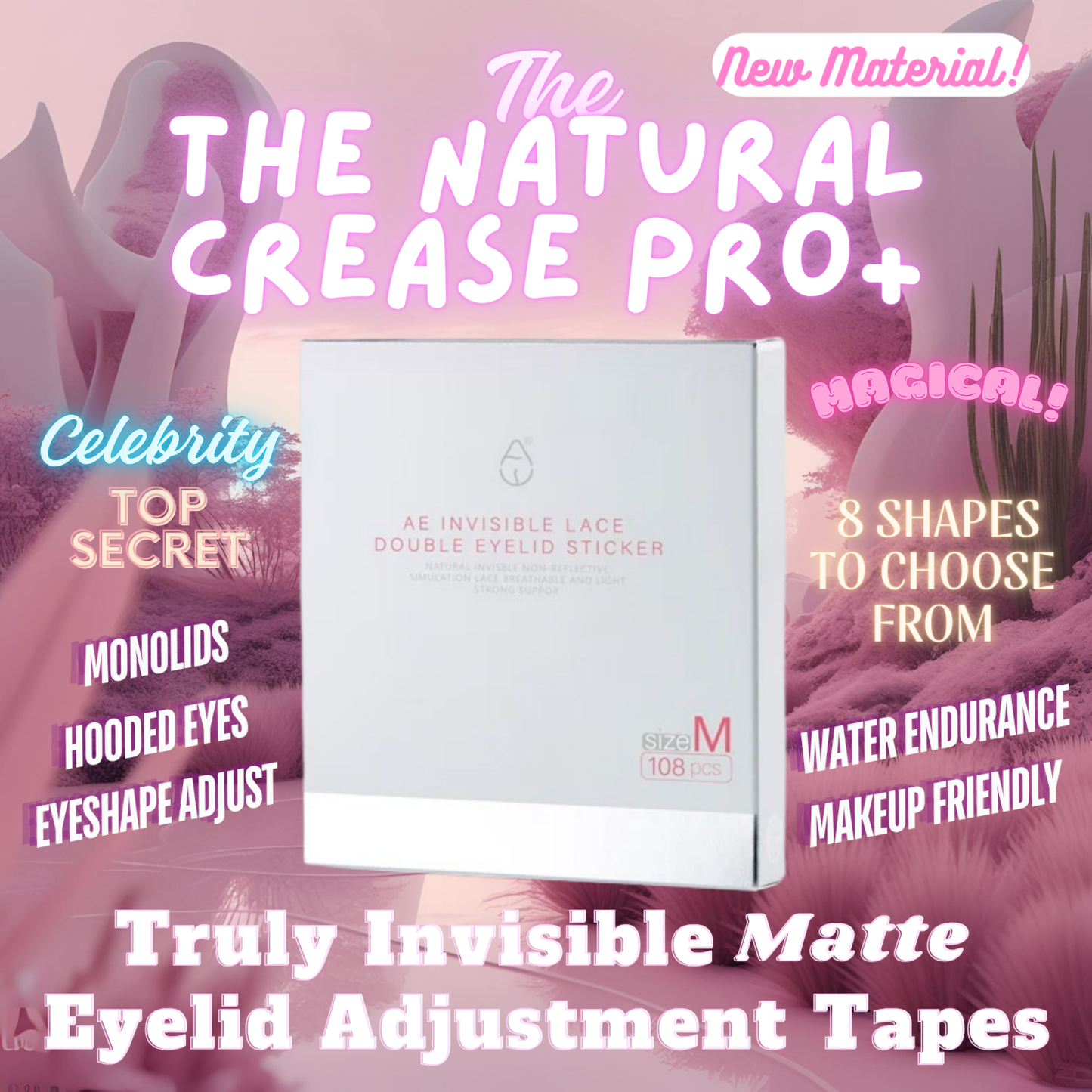 💎𝓤𝓵𝓽𝓲𝓶𝓪𝓽𝓮 𝓣𝓻𝓮𝓪𝓼𝓾𝓻𝓮 𝓑𝓸𝔁💎 ༻✧ Full Set ✧༺ ༻✧ Magical Invisible Eyelid Tape ✧༺ The Natural Crease PRO+ 𝓒𝓮𝓵𝓮𝓫𝓻𝓲𝓽𝔂 𝓣𝓸𝓹 𝓢𝓮𝓬𝓻𝓮𝓽 8 Shapes to Choose From