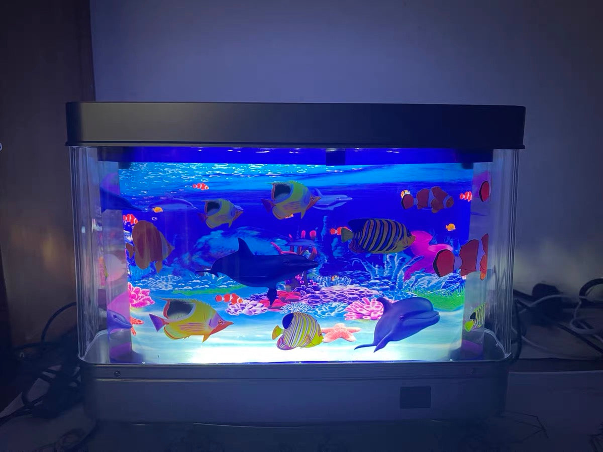 AeroGlyph™ USB Moving Aquarium Lamp | The Original Frutiger Aero Vibe | Y2K & Retro Sensory Light