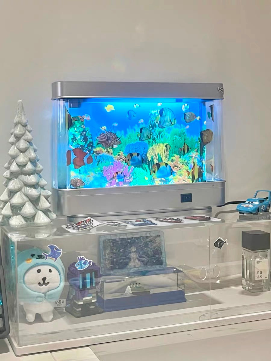 AeroGlyph™ USB Moving Aquarium Lamp | The Original Frutiger Aero Vibe | Y2K & Retro Sensory Light