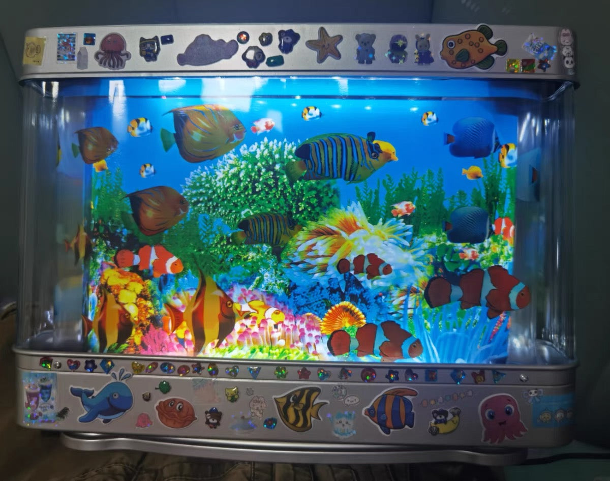AeroGlyph™ USB Moving Aquarium Lamp | The Original Frutiger Aero Vibe | Y2K & Retro Sensory Light