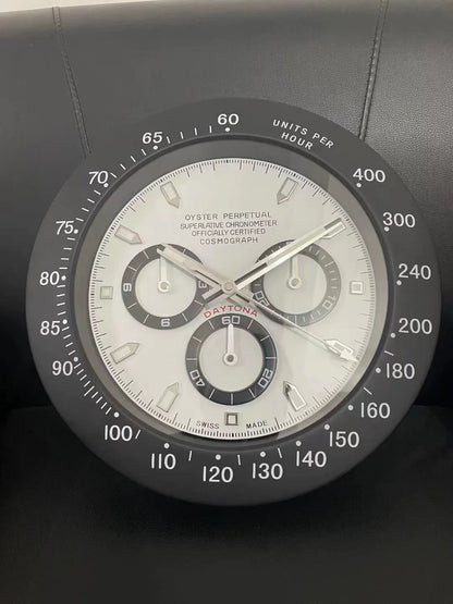 Rolex Style Wall Clock | Homage to Submariner, Daytona & GMT | Silent Sweep, Luminous