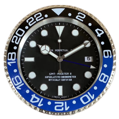 Rolex Style Wall Clock | Homage to Submariner, Daytona & GMT | Silent Sweep, Luminous