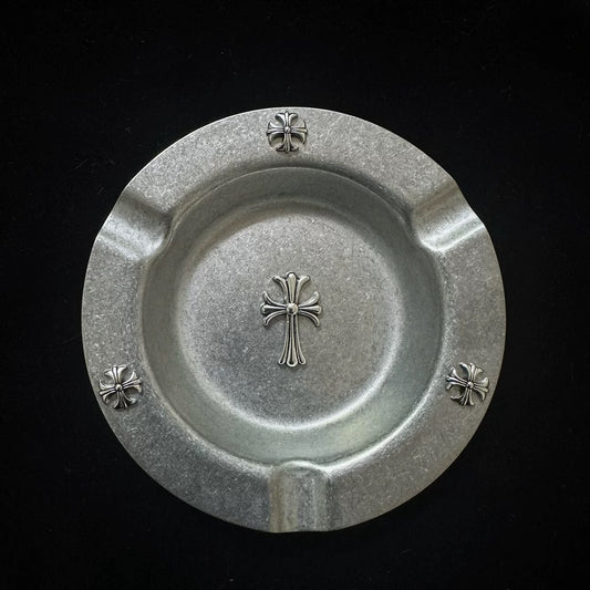 Classic Cross Chrome Cross Ashtray | Jewelry Tray | Trinket Dish | Avantaras