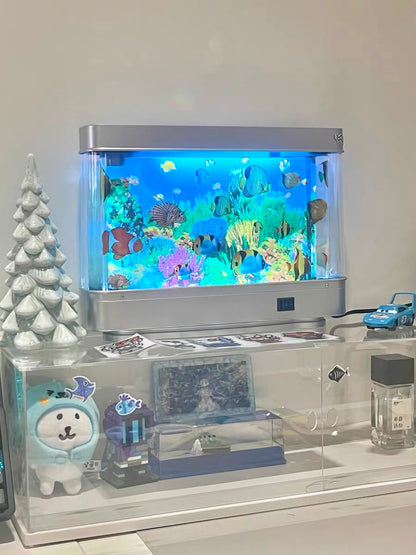 AeroGlyph™ USB Moving Aquarium Lamp | The Original Frutiger Aero Vibe | Y2K & Retro Sensory Light