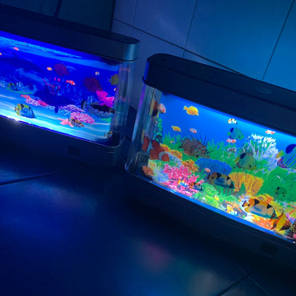 AeroGlyph™ USB Moving Aquarium Lamp | The Original Frutiger Aero Vibe | Y2K & Retro Sensory Light